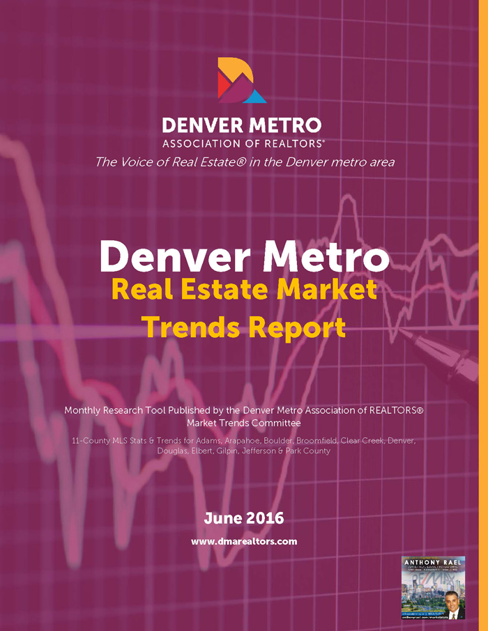 Denver Real Estate Market Statistics June 2016 : Denver Metro Association of REALTORS