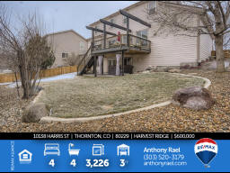 Thornton Single Family Home for Sale : 10138 Harris St Thornton CO 80229 in Harvest Ridge : RE/MAX Thornton Colorado Real Estate Agents