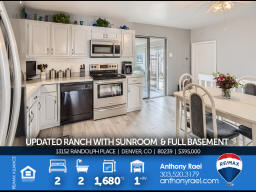 Updated Ranch Home for Sale : 13152 Randolph Place in Denver CO 80239