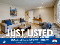 6154 Allison St Arvada CO 80004 : Mid-Century Modern Home near Historic Olde Town Arvada