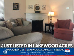 695 Garland St Lakewood CO 80215 in Lakewood Acres